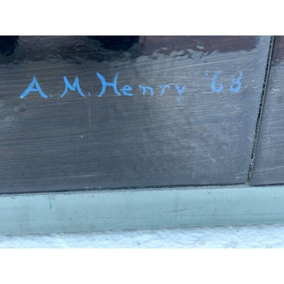 Spirit Horse Serigraph Tile Art Work Artist A M Henry 68 The Action Horse Series - Picture 8 of 13